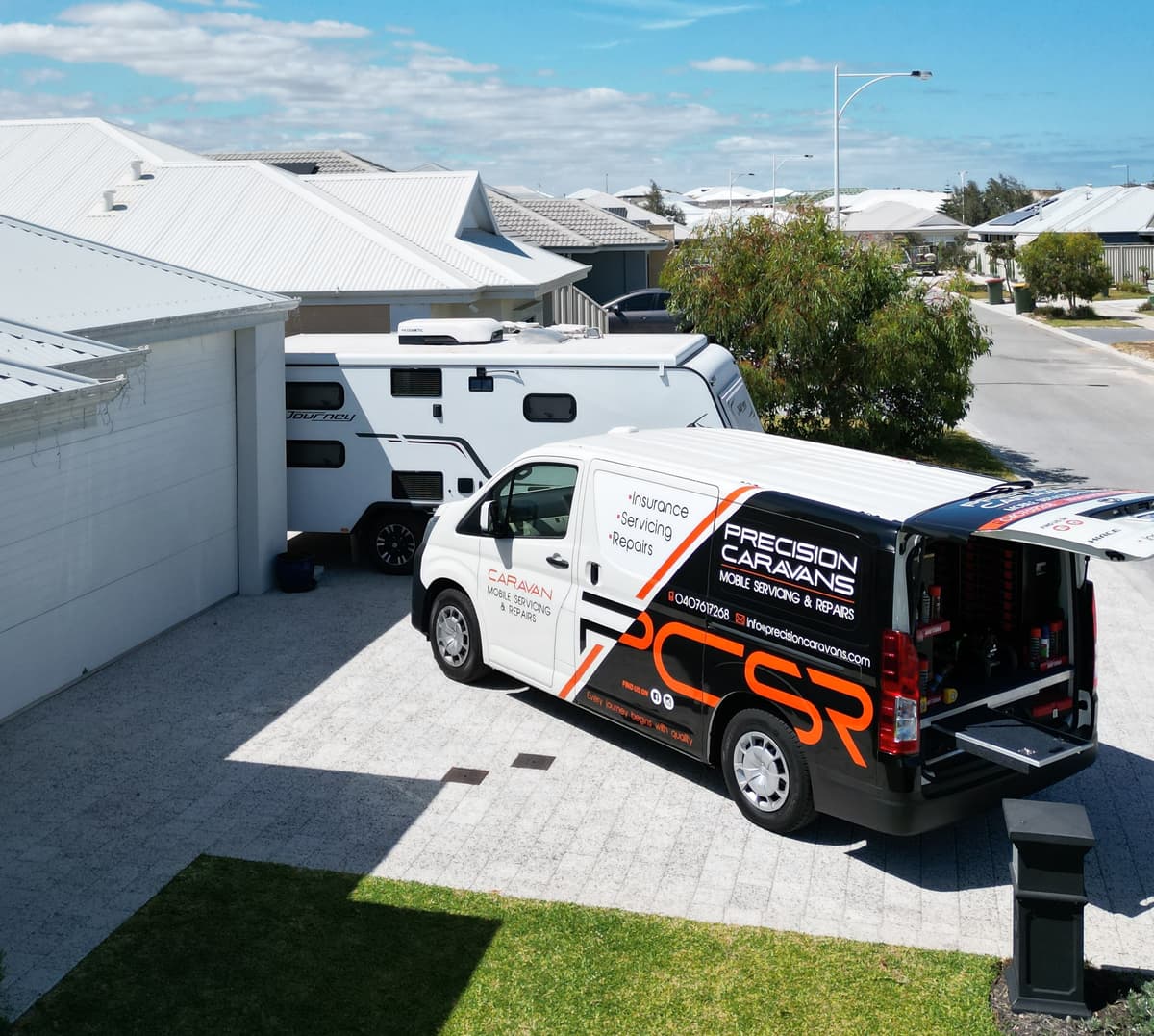 Professional caravan awning installation in Perth